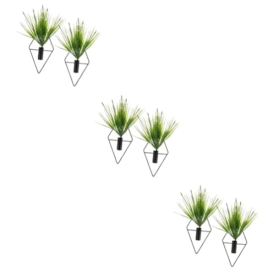 BESPORTBLE 6 Pcs Wall-Mounted Potted Plant Faux Plants 