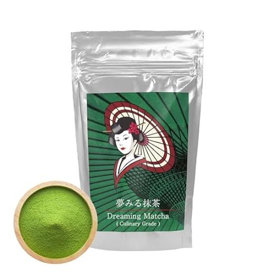 500g Dreaming Matcha (Verde) [Culinary, Confectionery Grade 100% Rare Japanese Yame Matcha Verde Tea Powder] Pure, Sugarless, Genuine Authentic, Catechin, Theanine, Vitamin, Polyphenols, Japanese Souvenir, Gift, Present - Mukoh Matcha 907736590