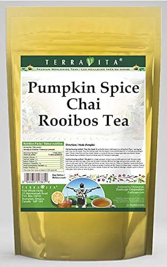 Pumpkin Spice Chai Rooibos Tea (25 tea bolsas, ZIN: 545