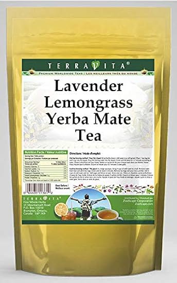 Lavender Lemongrass Yerba Mate Tea (50 tea bolsas, ZIN: