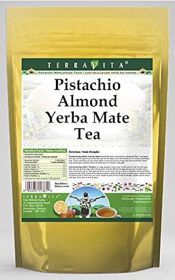 Pistachio Almond Yerba Mate Tea (25 tea bolsas, ZIN: 56