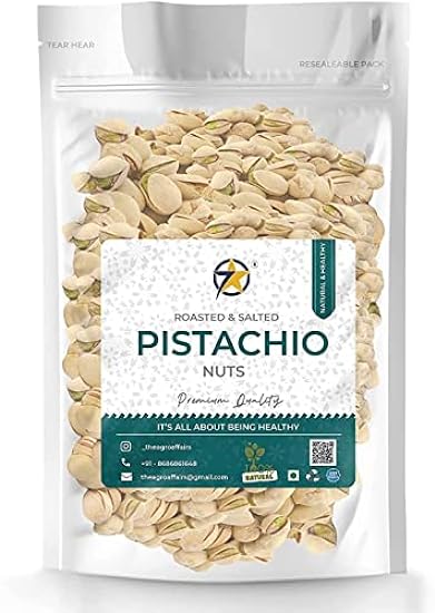 SJH Seven Star Roasted & Salted Pistachios - 400gm | Na