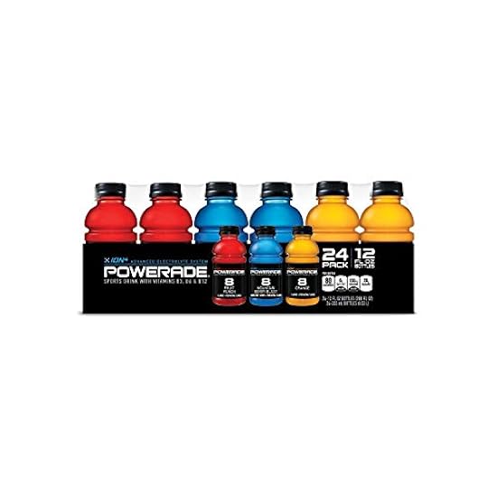 Powerade Sports Drink Variety Pack (12 oz. Bottles, 24 