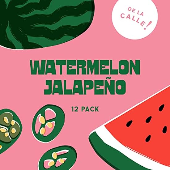 De La Calle Tepache - Naturally Fermented Pineapple Beverage, Antioxidant Rich, Certified Organic, Fermented, Low Sugar (Watermelon Jalapeno) 605497415