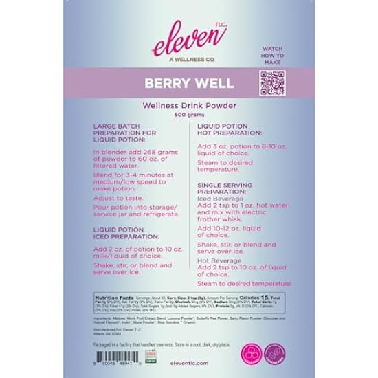Eleven TLC | Berry Well SUPERFOOD Wellness Drink Mix | 