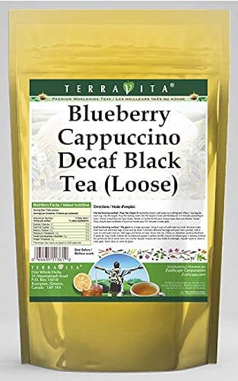 Blueberry Cappuccino Decaf Negro Tea (Loose) (8 oz, ZIN