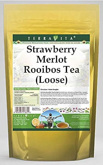Strawberry Merlot Rooibos Tea (Loose) (4 oz, ZIN: 54201