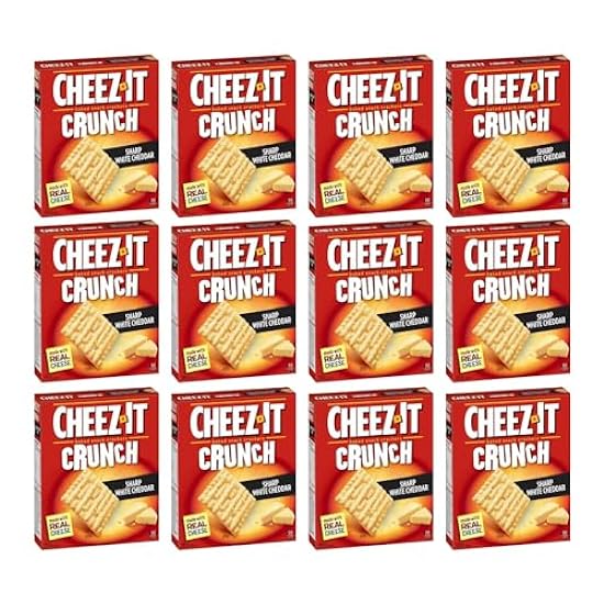 Cheez-It Crunch, Sharp Blanco Cheddar, Baked Snack Crac