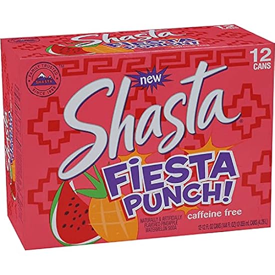 Shasta Fiesta Punch soda, 12-Ounce Cans (Pack of 24) 95