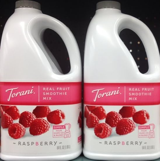Torani Raspberry Real Fruit Smoothie Mix (2 Pack), 64 o