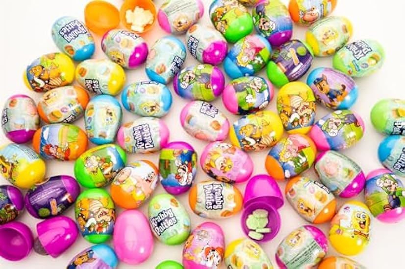Bulk Easter Egg Hunt Assortment with 60 Prefilled Eggs 