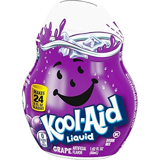 Kool-Aid Grape Liquid Drink Mix, Caffeine Free, 1.62 fl oz Bottle (Pack of 8) 104624250