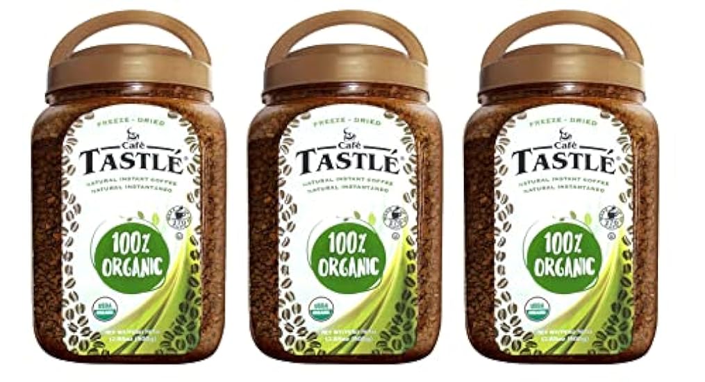 Cafe Tastlé 100% Organic Instant Café, 17.85 Ounce (3) 