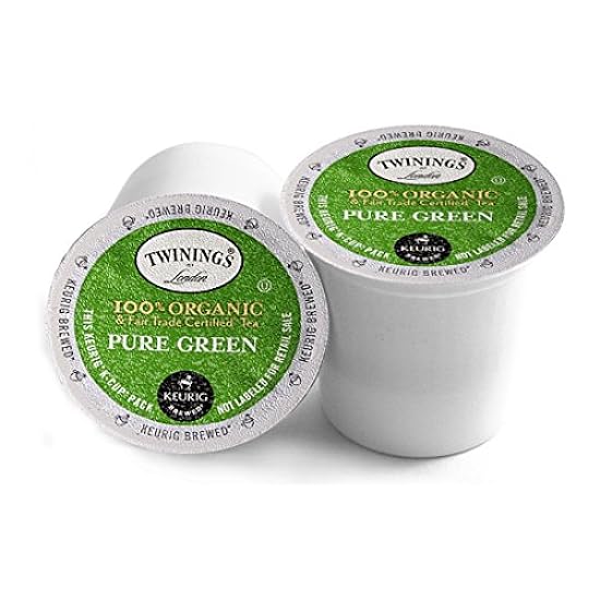 Twinings Organic Pure Verde Keurig 2.0 K-Cup Pack, 24 C