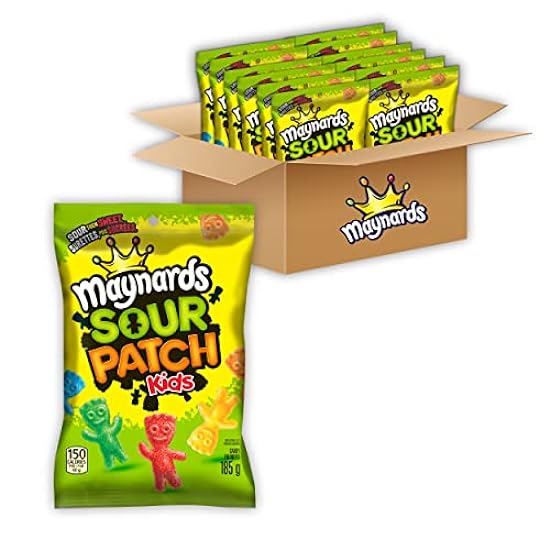 Maynards Gummy Sour Patch Kids Candy, 185g/6.5 oz, 12 p